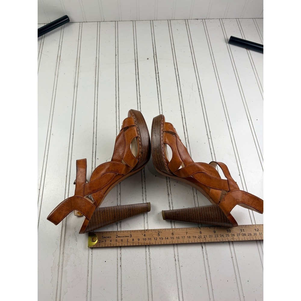 Coach Vintage Y2K Tamara Vachetta Platform High Heel Sandals Women's Size 8.5 - Picture 8 of 9